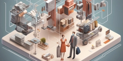 AI generated persons and a city