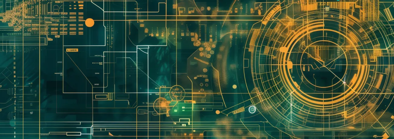 Technology background to represent large language model communication