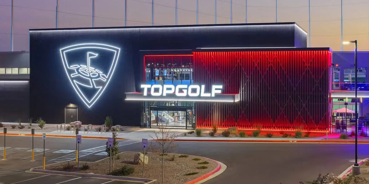 Topgolf venue exterior